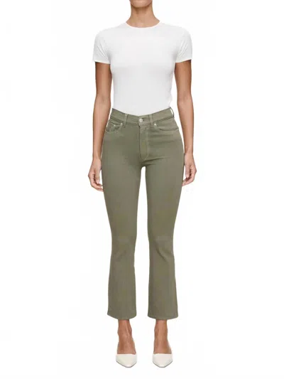 Dl1961 - Women's Bridget Boot High Rise Instasculpt Crop Jeans In Dried Sage In Green