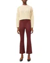 Dl1961 - Women's Bridget Boot High-rise Instasculpt Crop Jeans In Ruby Coated In Multi
