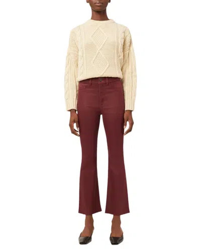 Dl1961 - Women's Bridget Boot High-rise Instasculpt Crop Jeans In Ruby Coated In Multi