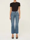 Dl1961 - Women's Bridget Boot High Rise Instasculpt Crop Jeans In Sea Harbor