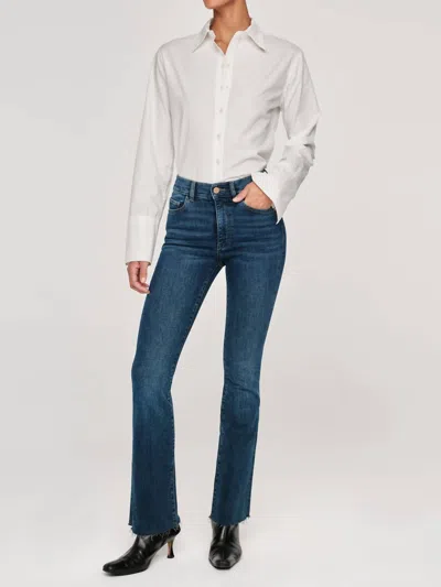 Dl1961 - Women's Bridget Boot High Rise Instasculpt Jeans In Seacliff In Multi