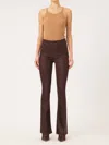 Dl1961 - Women's Bridget Coated Bootcut Jean In Dark Mocha In Multi