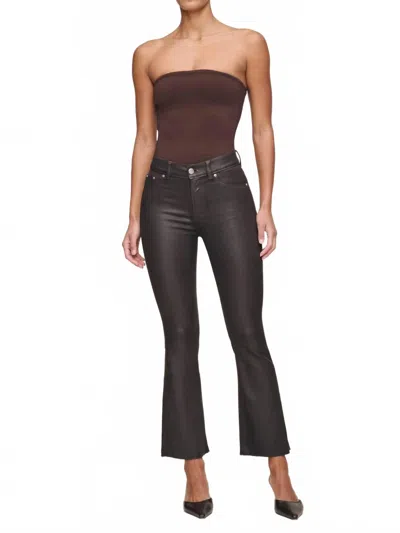 Dl1961 - Women's Bridget Bootcut High Rise Instasculpt Crop Pants In Chocolate Coated In Brown