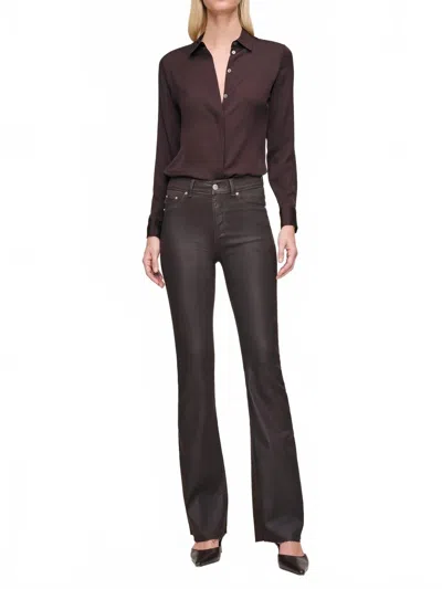 Dl1961 - Women's Bridget Boot High Rise Instasculpt Jeans In Chocolate Coated In Multi