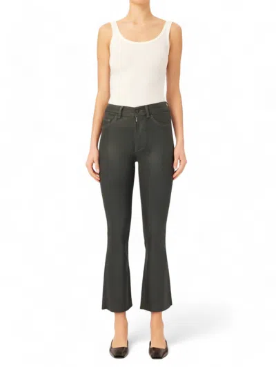 Dl1961 - Women's Bridget Coated Crop Jean In Deep Pine In Multi