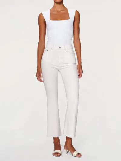 Dl1961 - Women's Bridget High Rise Boot Cut Pant In White