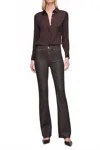 Dl1961 - Women's Bridget High Rise Bootcut Jeans In Chocolate Coated In Brown