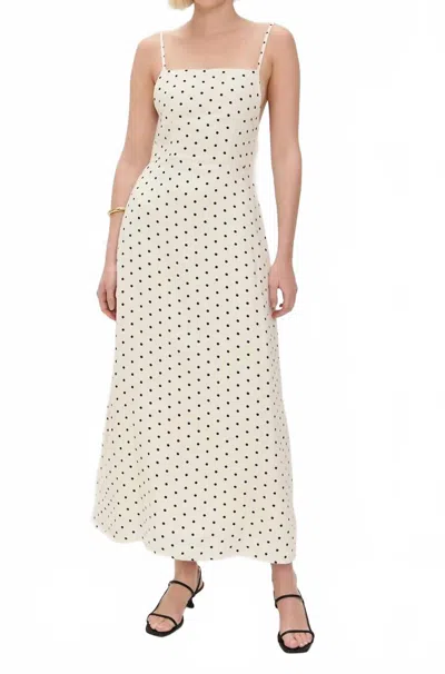 Dl1961 - Women's Carla Linen Dress In Polka Dots In White