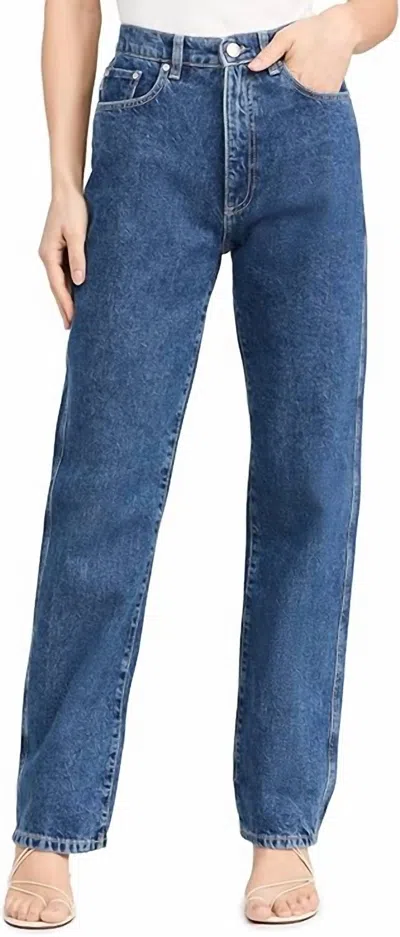 Dl1961 - Women's Demie Straight High Rise Jeans In North Beach In Blue