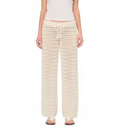 Dl1961 - Women's Drue Crochet Pant In Cream In Neutral