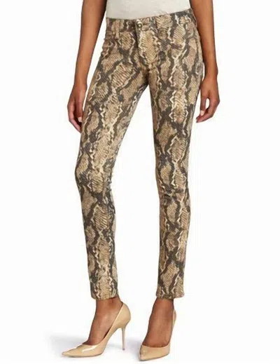 Dl1961 - Women's Emma Slither Print Legging Skinny Jeans In Brown In Multi