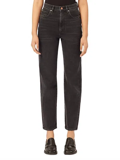 Dl1961 - Women's Enora Cigarette High Rise Jeans In Nightshade In Black