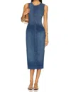 Dl1961 - Women's Esme Denim Midi Dress In Blue Harbor