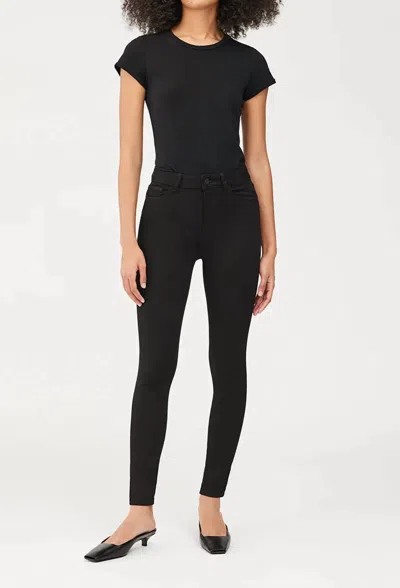 Dl1961 - Women's Farrow Ankle High Rise Instasculpt Skinny Jeans In Hail In Black