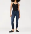 Dl1961 - Women's Farrow Skinny High Rise Instasculpt Ankle Jeans In Dark Indigo In Purple
