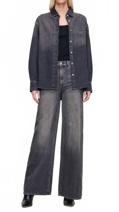 Dl1961 - Women's Faye Denim Shirt In Nightshade In Blue