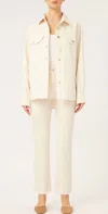 Dl1961 - Women's Faye Shirt In Eggshell In Neutral