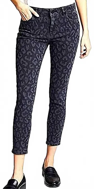 Dl1961 - Women's Florence Cropped Memphis In Grey In Blue