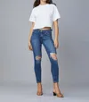 Dl1961 - Women's Florence Skinny Jean In Blue Nova Distressed In Multi