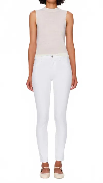 Dl1961 - Women's Florence Skinny Mid Rise Instasculpt Ankle Jeans In Milk In White