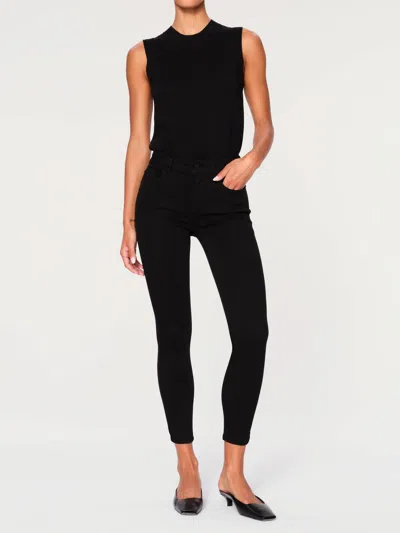 Dl1961 - Women's Florence Skinny Mid Rise Instasculpt Crop In Hail In Multi