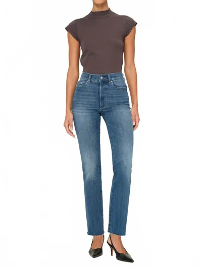 Dl1961 - Women's Halle Straight High Rise Instasculpt Jeans In Palm Springs In Multi