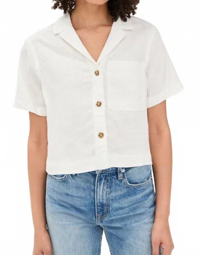 Dl1961 - Women's Hampton Linen Shirt In White Linen