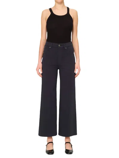 Dl1961 - Women's Hepburn Crop Wide-leg Jean In Classic Navy In Blue