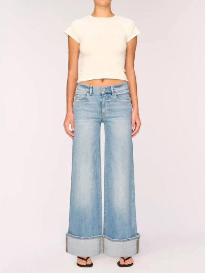 Dl1961 - Women's Hepburn Low-rise Cuffed Jeans In Ravello Cuffed In Blue