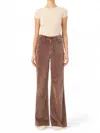 Shop Dl1961 - Women's Hepburn Velvet Wide Jean In Pearl Grey