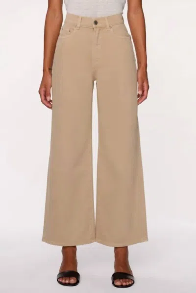 Dl1961 - Women's Hepburn Wide Leg Ankle In Almond In Neutral