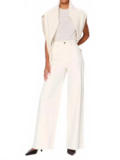 Dl1961 - Women's Hepburn Wide Leg High Rise 31" Jeans In White
