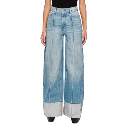 Dl1961 - Women's Hepburn Wide Leg High Rise 32" Jean In Springdale Cuffed In Blue
