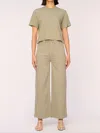 Dl1961 - Women's Hepburn Wide Leg High Rise Jean In Alpine Green In Multi