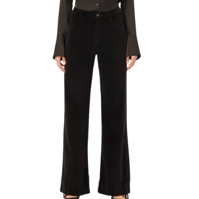 Dl1961 - Women's Hepburn Wide Leg High Rise Velvet Jeans In Voodoo In Multi