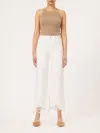 DL1961 - WOMEN'S HEPBURN WIDE LEG HIGH RISE VINTAGE ANKLE JEANS IN WHITE DISTRESSED