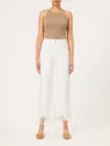 Dl1961 - Women's Hepburn Wide Leg High Rise Vintage Ankle Jeans In White Distressed In Multi