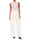 Dl1961 - Women's Hepburn Wide Leg High Rise Vintage Jeans In Eggshell In White