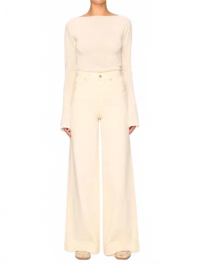 Dl1961 - Women's Hepburn Wide Leg In Manilla Knit In Neutral