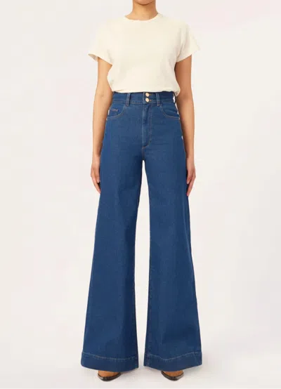 Dl1961 - Women's Hepburn Wide Leg Jeans In Blue