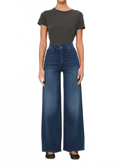 Dl1961 - Women's Hepburn Wide Leg Jeans In Stream Wash In Blue