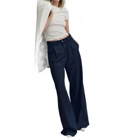 Dl1961 - Women's Hepburn Wide Leg Pant In River Valley In Blue