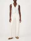 Dl1961 - Women's Hepburn Wide Leg Pants In Eggshell