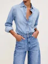 Dl1961 - Women's Ines Denim Shirt In River Bank In Multi