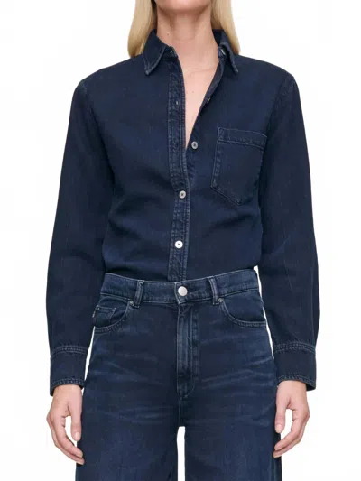 Dl1961 - Women's Ines Shirt In Crater Lake In Multi