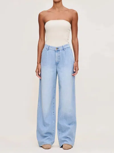 Dl1961 - Women's Isabel Wide Leg Straight Vintage Jeans In Beachfront In Blue