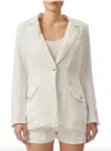 Dl1961 - Women's Linen Blazer In White In White