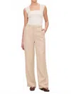 Dl1961 - Women's Mabel Straight High Rise Trouser In Almond Linen In Gray