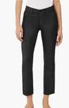Dl1961 - Women's Mara Instasculpt Mid Rise Straight Leg Jeans In Black Coated In Black