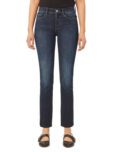 Dl1961 - Women's Mara Mid Rise Instasculpt Ankle Jeans In Under Current In Blue